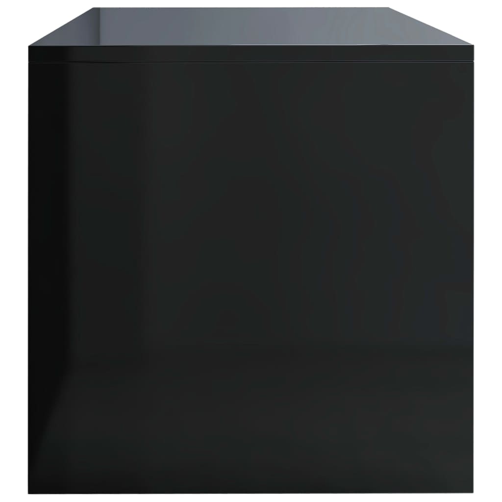 Meuble TV Noir brillant 120 x 40 x 40 cm Aggloméré | meublestv.fr 6
