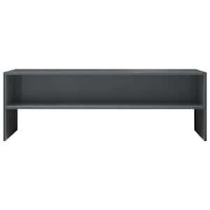 TV stolek šedý s vysokým leskem 120x40x40 cm kompozitní dřevo - obrázek 4
