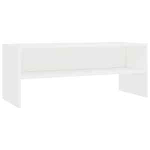 vidaXL telerikapp, valge, 100 x 40 x 40 cm, tehispuit