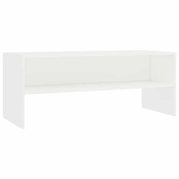 vidaXL telerikapp, valge, 100 x 40 x 40 cm, tehispuit