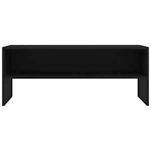 TV stolek černý 100 x 40 x 40 cm kompozitní dřevo - obrázek 4