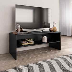 TV stolek černý 100 x 40 x 40 cm kompozitní dřevo - obrázek 1