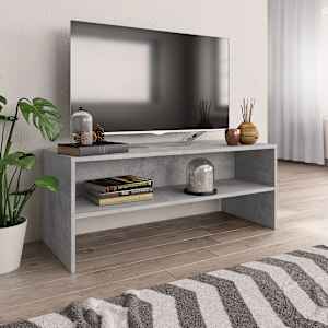 TV stolek šedý 100 x 40 x 40 cm kompozitní dřevo - obrázek 1
