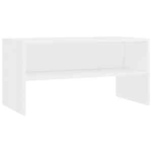 vidaXL telerikapp, valge, 80 x 40 x 40 cm, tehispuit