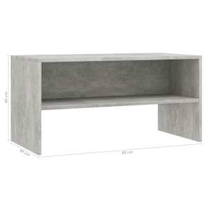TV stolek betonově šedý 80 x 40 x 40 cm dřevotříska - obrázek 6