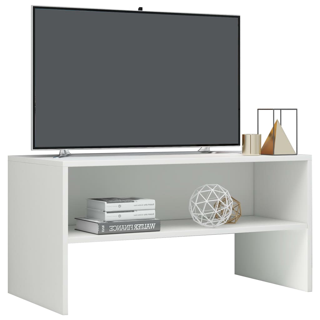 

vidaXL Tv-meubel 80x40x40 cm spaanplaat hoogglans wit