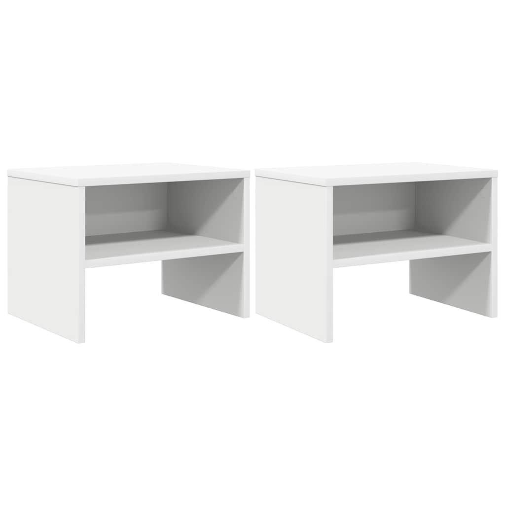 vidaXL Noční stolky 2 ks bílé 40 x 30 x 30 cm kompozitní dřevo