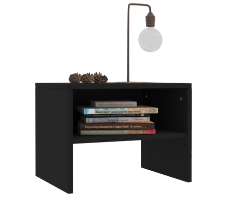 vidaXL Noćni ormarić crni 40 x 30 x 30 cm od konstruiranog drva