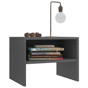 vidaXL Nattbord gr&aring; 40x30x30 cm konstruert tre