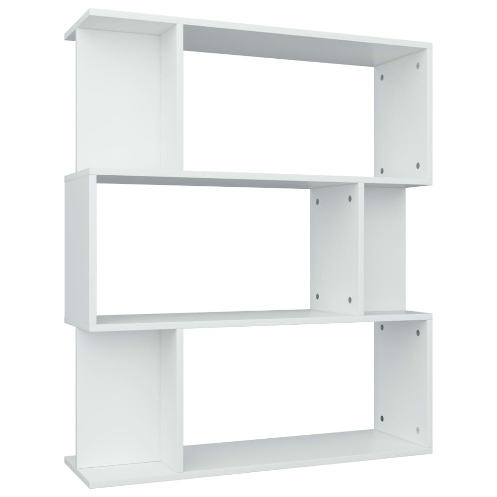 

vidaXL Book Cabinet/Room Divider White 31.5"x9.4"x37.8" Engineered Wood