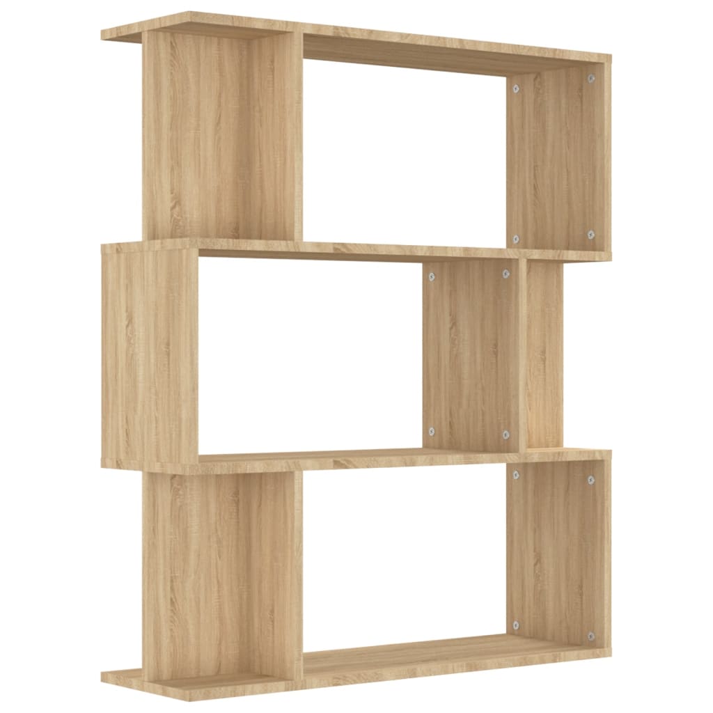 vidaXL Knihovna / dělicí stěna dub sonoma 80x24x96 cm kompozitní dřevo