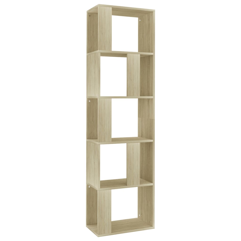 

vidaXL Book Cabinet/Room Divider Sonoma Oak 17.7"x9.4"x62.6" Engineered Wood