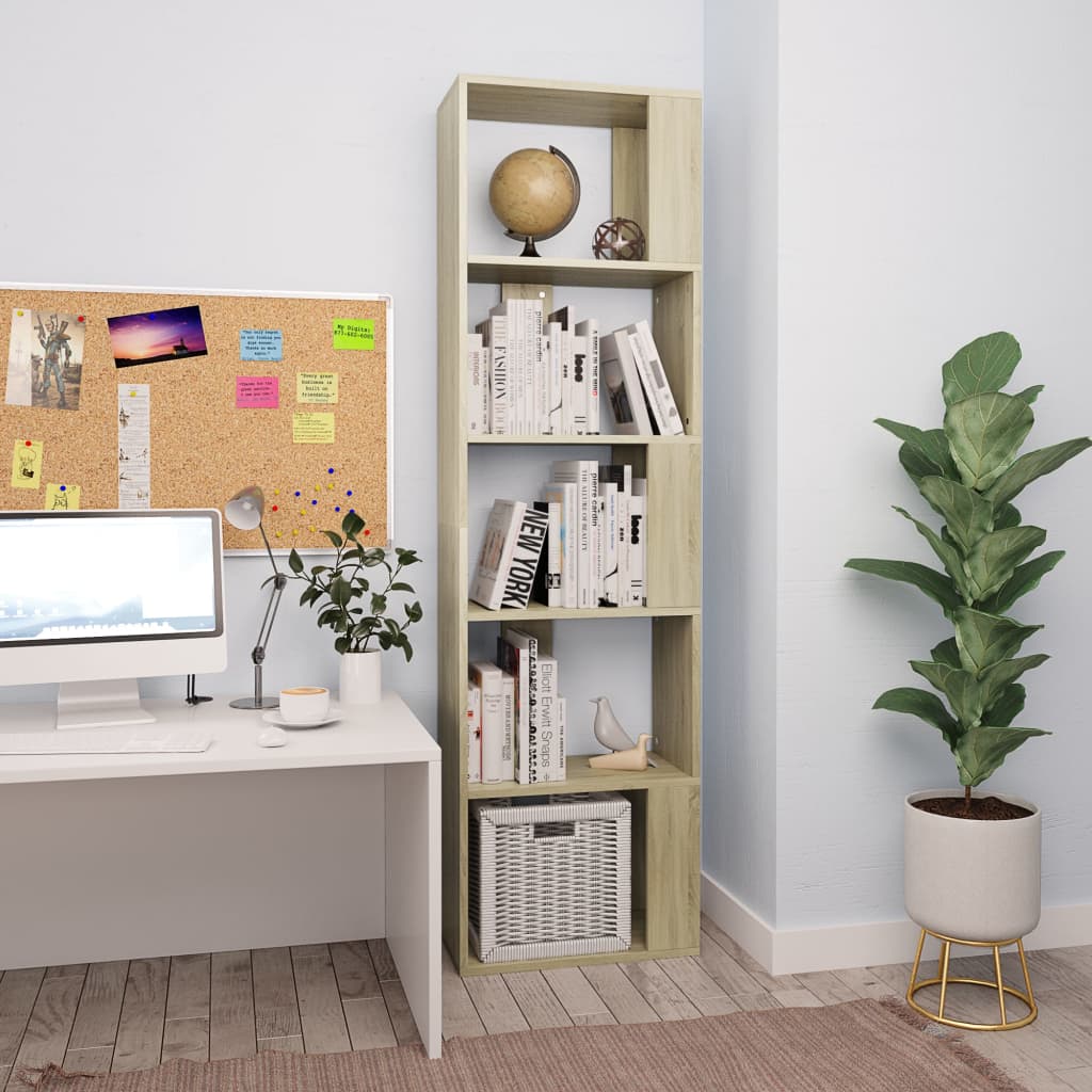 vidaXL Rega�/p�ka, d�b sonoma, 45x24x159 cm, materia� drewnopochodny