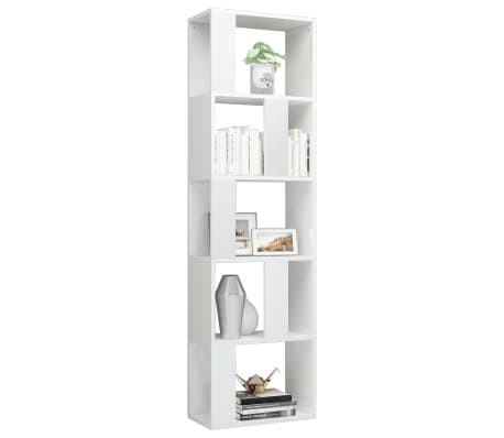 vidaXL Spintelė knygoms/kambario pertvara, balta, 45x24x159cm, mediena