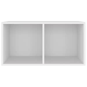 Úložný box na LP desky bílý 71 x 34 x 36 cm kompozitní dřevo - obrázek 3
