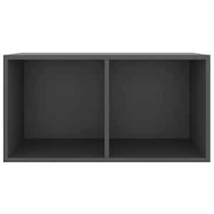 vidaXL Έπιπλο Δίσκων Βινυλίου Γκρι 71x34x36 εκ. Επεξεργ. Ξύλο