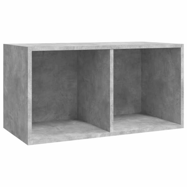 vidaXL vin&uuml;&uuml;lplaatide kapp, betoonhall, 71 x 34 x 36 cm tehispuit