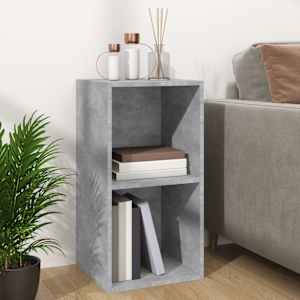 Úložný box na LP desky betonově šedý 71 x 34 x 36 cm kompozit - obrázek 3