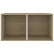 Armoire à disques sonoma gris 100x38x48 cm bois d'ingénierie | Leroy Merlin