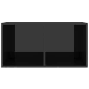 vidaXL &Uacute;ložn&yacute; box na vinyly, leskl&yacute; čierny 71x34x36cm kompozitn&eacute; drevo