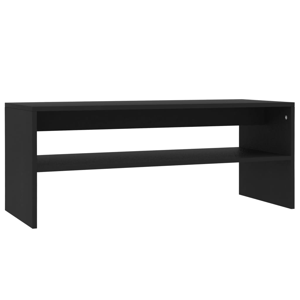 Image of vidaXL Coffee Table Black 100x40x40 cm Engineered Wood