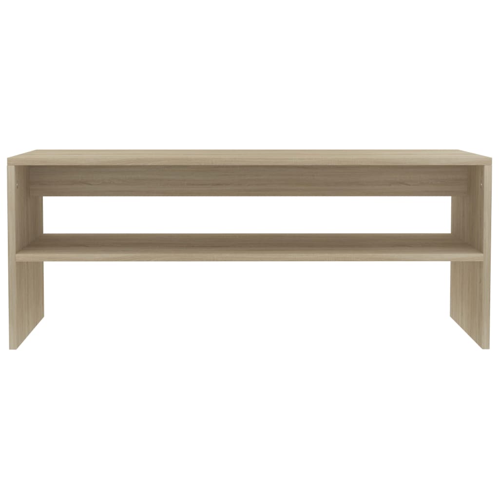 vidaXL Coffee Table Sonoma Oak 39.4"x15.7"x15.7" Chipboard