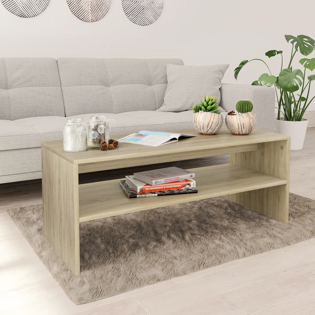 Couchtisch Sonoma-Eiche 100x40x40 cm Holzwerkstoff