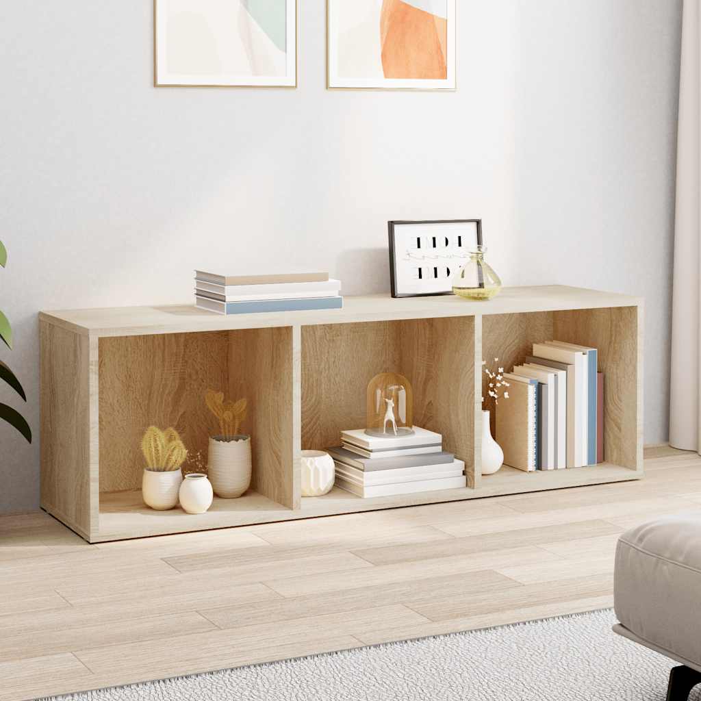 

vidaXL Boekenkast/tv-meubel 36x30x114cm bewerkt hout sonoma eikenkleur
