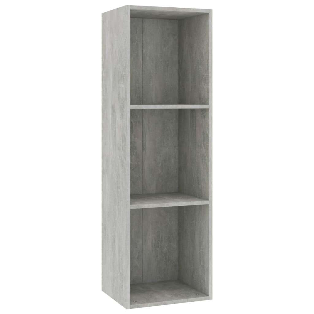 Thumbnail - vidaXL Bücherregal/TV-Schrank Betongrau 36x30x114 cm Holzwerkstoff