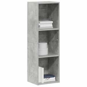 Knihovna/TV skříňka betonově šedá 36x30x114 cm kompozitní dřevo - obrázek 3