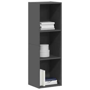vidaXL Biblioth&egrave;que/Meuble TV Gris brillant Bois d&rsquo;ing&eacute;nierie