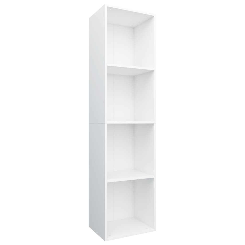 

vidaXL Book Cabinet/TV Cabinet White 14.2"x11.8"x56.3" Engineered Wood
