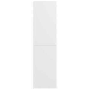 vidaXL raamaturiiul/telerialus, valge 36 x 30 x 143 cm, tehispuit