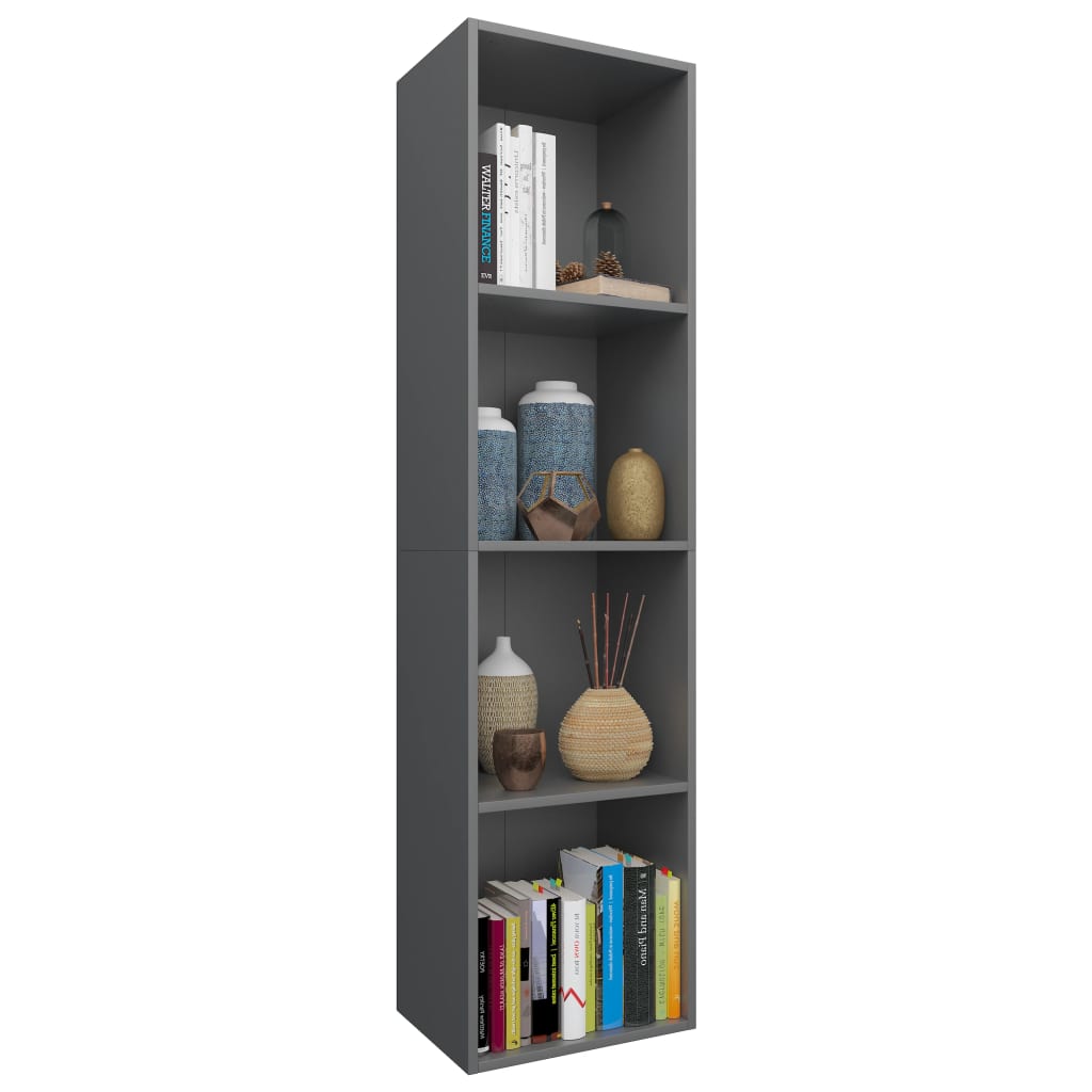 

vidaXL Boekenkast/tv-meubel 36x30x143 cm bewerkt hout grijs