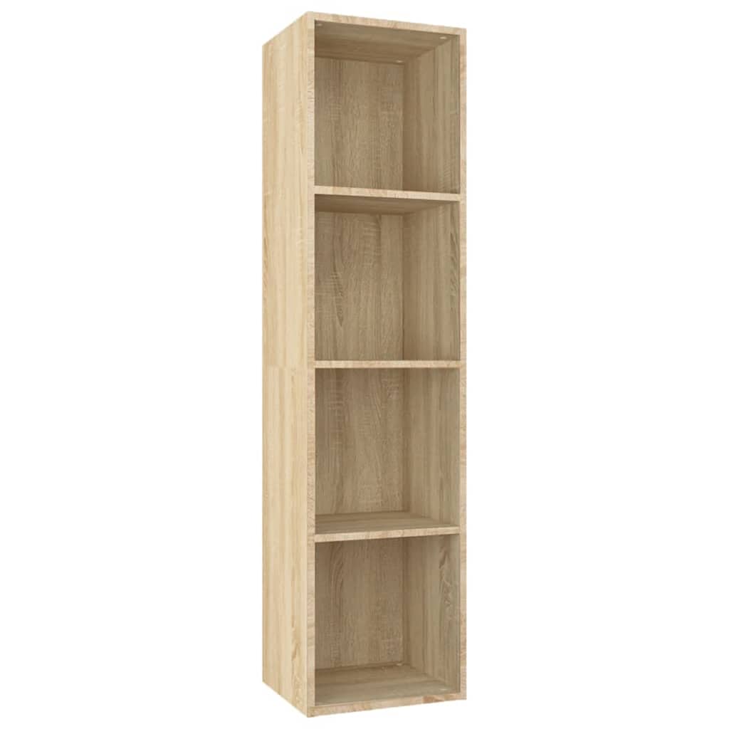 vidaXL Knihovna / TV skříňka dub sonoma 36x30x143 cm kompozitní dřevo
