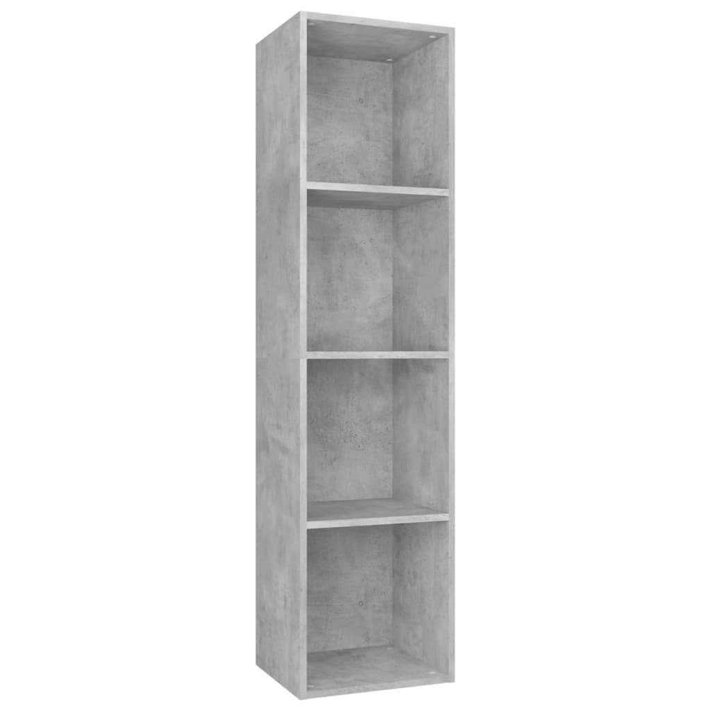 Image of vidaXL Book Cabinet/TV Cabinet Concrete Grey 36x30x143 cm Engineered Wood
