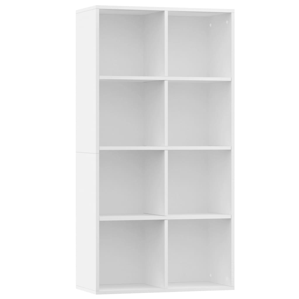 

vidaXL Book Cabinet/Sideboard White 26"x11.8"x51.2" Engineered Wood