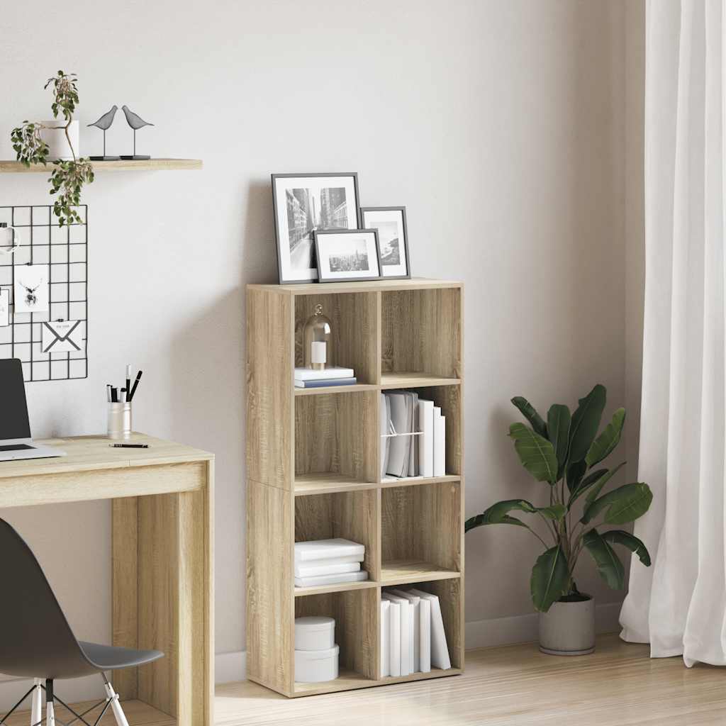 vidaXL Rega� na ksi��ki, d�b sonoma, 66x30x130 cm