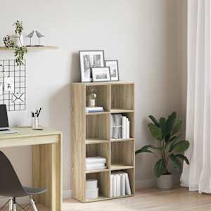 Knjižna omara / komoda sonoma hrast 66x30x130 cm iverna plošča