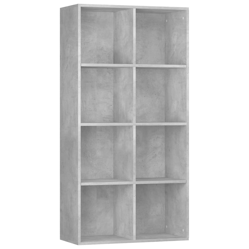 

vidaXL Book Cabinet/Sideboard Concrete Gray 26"x11.8"x51.2" Engineered Wood