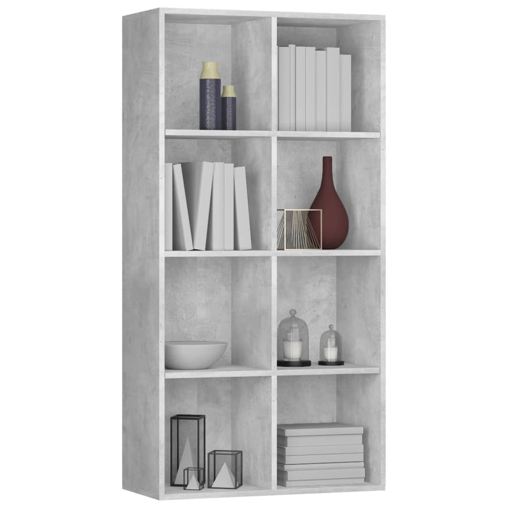 

vidaXL Boekenkast/dressoir 66x30x130 cm bewerkt hout betongrijs