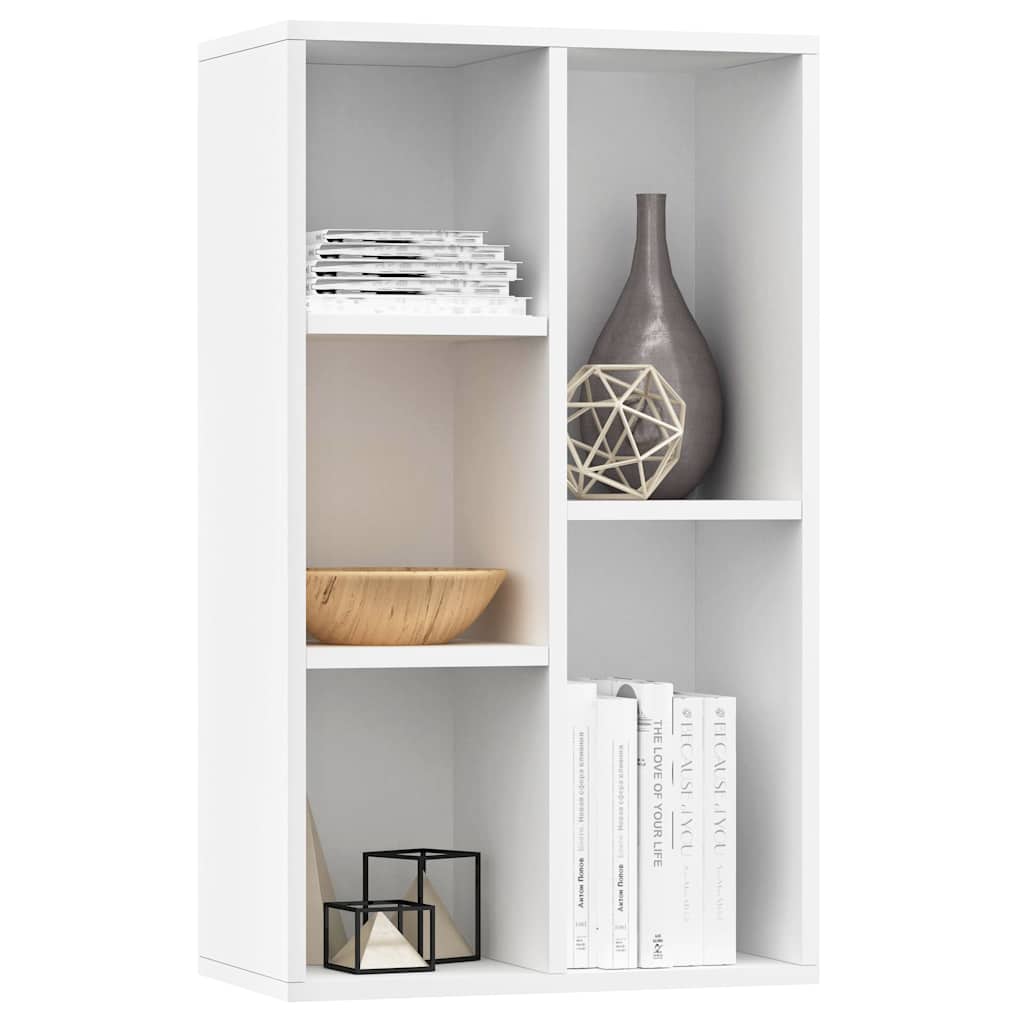 vidaXL Boekenkast/dressoir 50x25x80 cm bewerkt hout wit afbeelding
