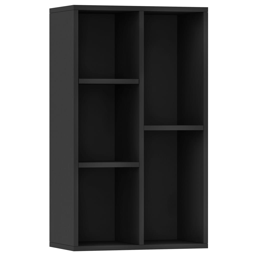vidaXL Knihovna/příborník černá 50 x 25 x 80 cm kompozitní dřevo