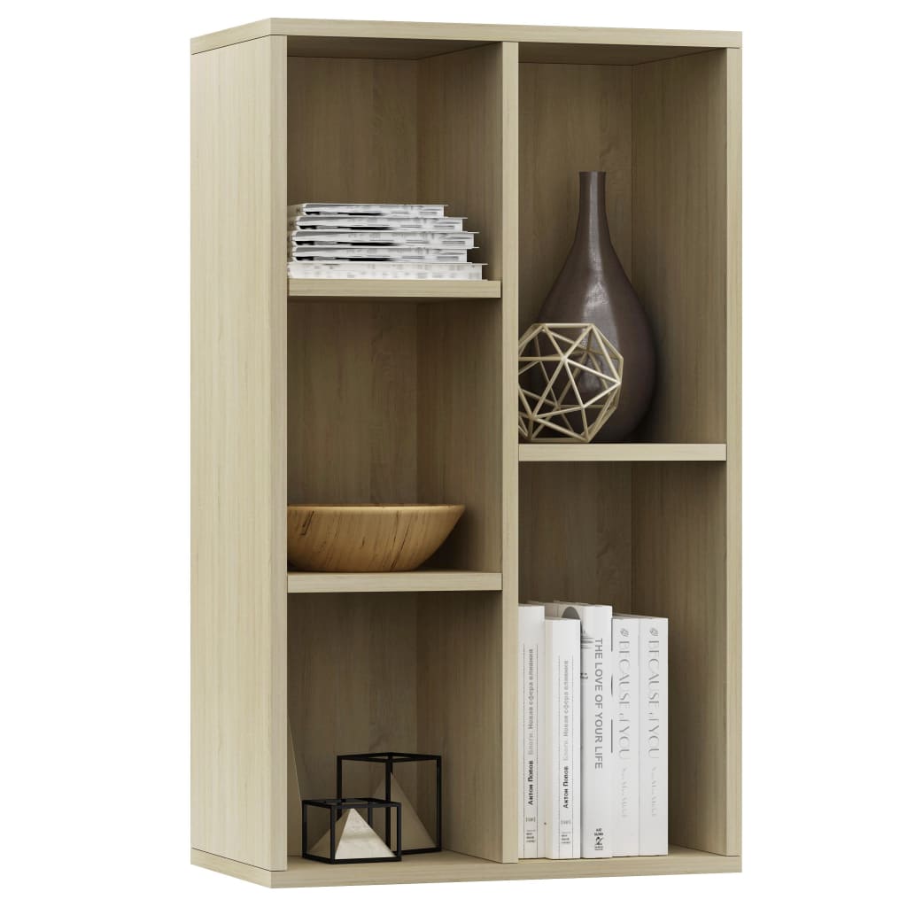 

vidaXL Boekenkast/dressoir 50x25x80 cm spaanplaat sonoma eikenkleurig