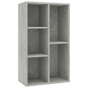 Knihovna/příborník betonově šedá 50x25x80 cm kompozitní dřevo - obrázek 2