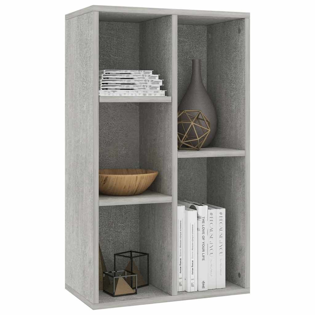 Thumbnail - vidaXL Bücherregal/Sideboard Betongrau 50x25x80 cm Holzwerkstoff