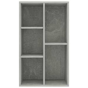 Knihovna/příborník betonově šedá 50x25x80 cm kompozitní dřevo - obrázek 4