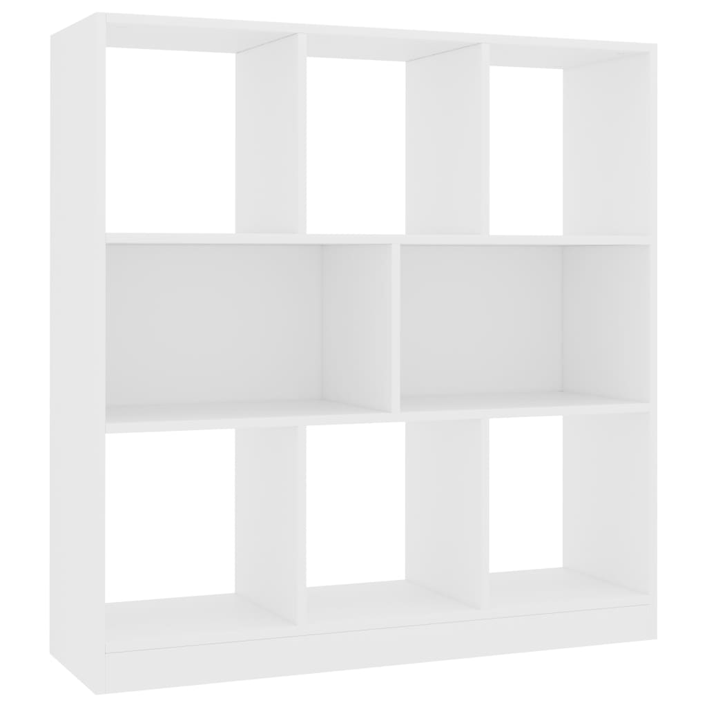 E-shop vidaXL Knižnica, biela 97,5x29,5x100 cm, kompozitné drevo