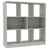 vidaXL raamaturiiul betoonhall 97,5 x 29,5 x 100 cm, tehispuit