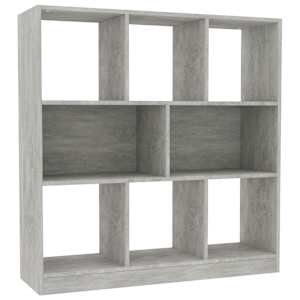 vidaXL raamaturiiul betoonhall 97,5 x 29,5 x 100 cm, tehispuit